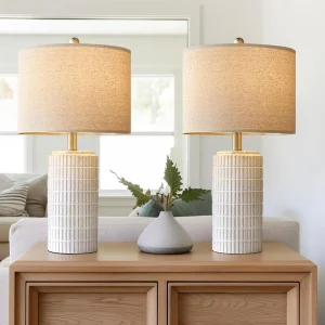 23" Ceramic Table Lamps