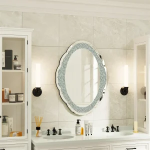 Large Silver Bling Mirror
