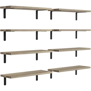 Floating Wall Shelves, 8 Sets