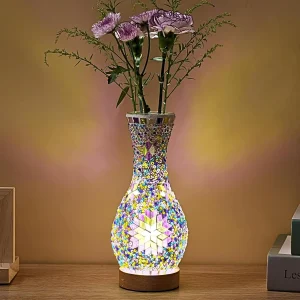Mosaic Vase Lamp, USB